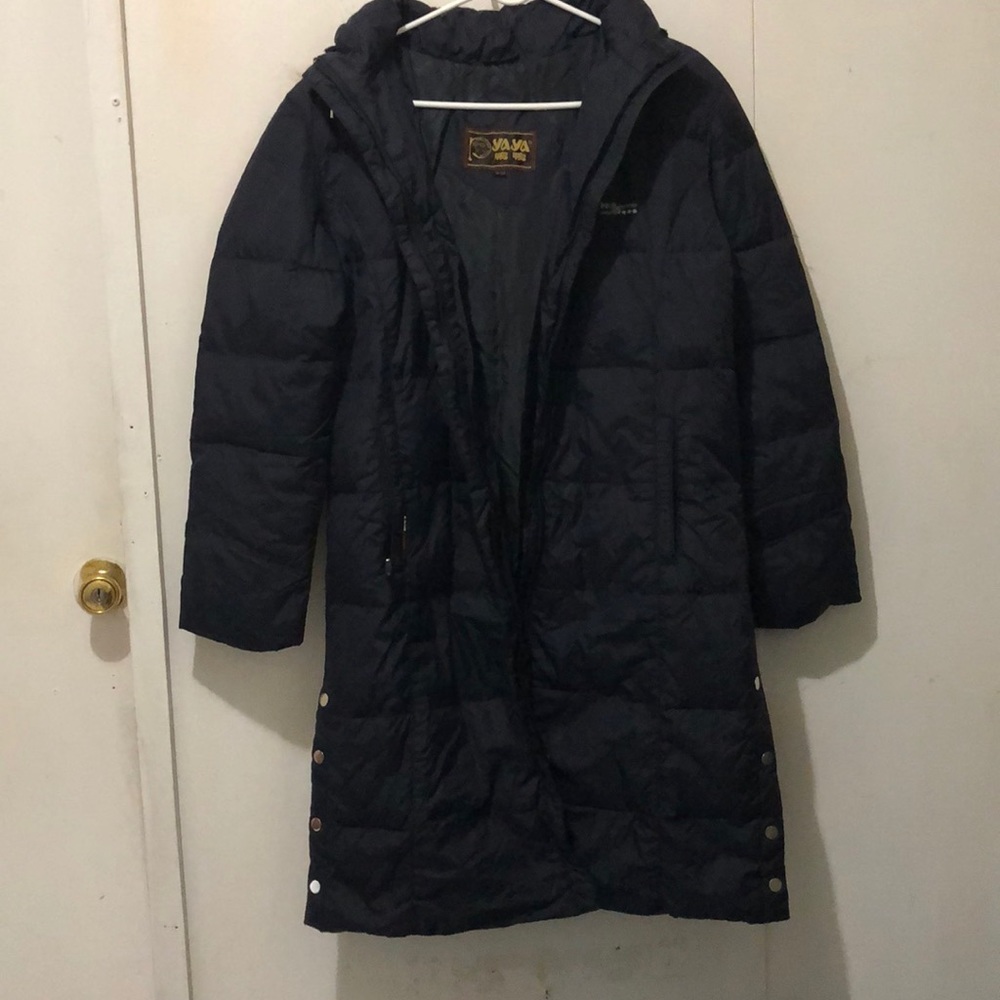 Black Puffer Long Jacket